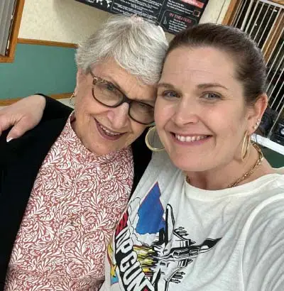 Marla Kopecky Penney with a friend.