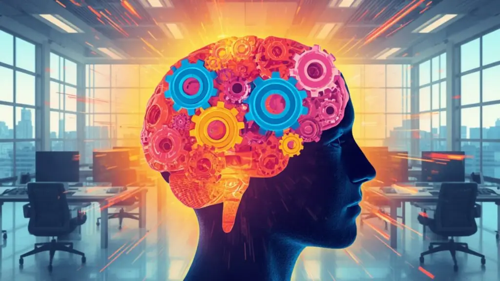 image of the brain with gears