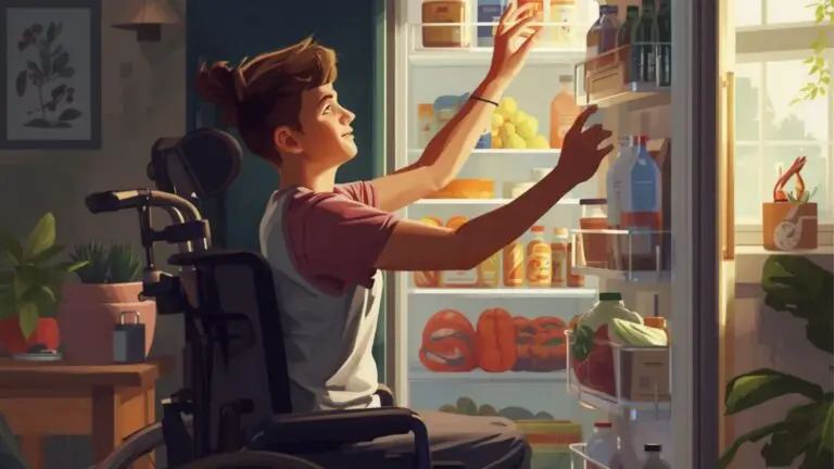 image of an individual getting food out of the refrigerator
