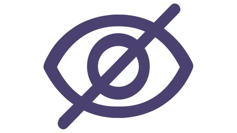 image of a line crossing out an outline of an eye